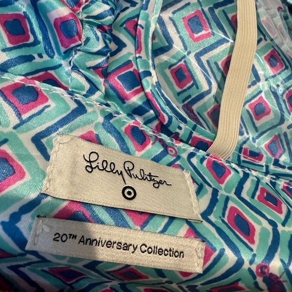 Lilly Pulitzer Paisley Hanging Travel Cosmetic Jewelry Organizer Blue Hot Pink - Picture 4 of 11